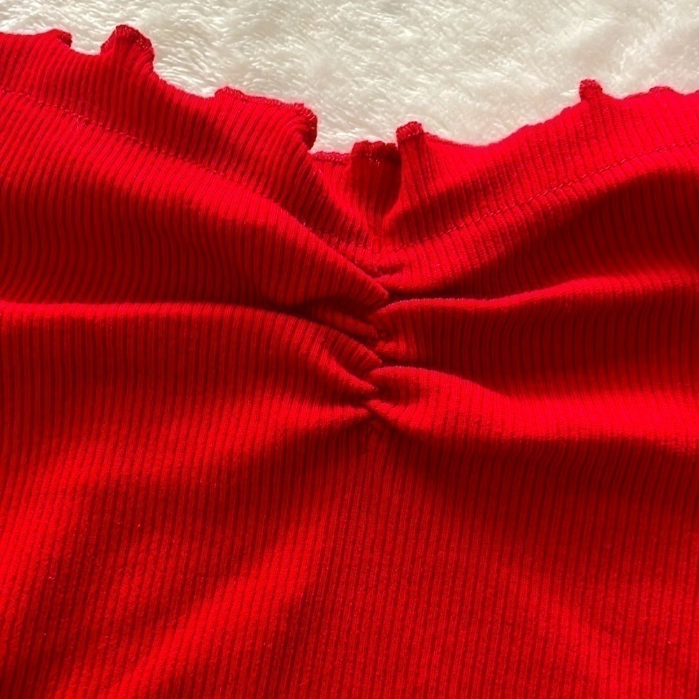 2 Off the Shoulder Women’s Tops | Express | Guess | Red | Black/White Stripe - Picture 6 of 10